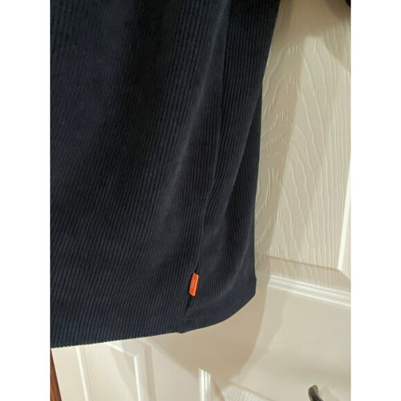 Negative Space Black Boxy Fit Mens T-Shirt L Corduroy Style Polyester/Spandex Bl - Picture 7 of 9